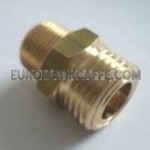 RACCORDO M8X1 - 1/8 GAS CONICO ( PIASTRA CALDAIA SUPERIORE -ELETTROVALVOLA) LAVAZZA MATINè