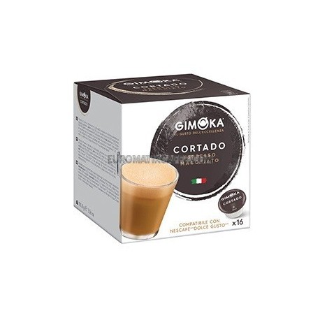 16 CAPSULE CORTADO GIMOKA IL GUSTO DELL'ECCELLENZA  "DOLCE GUSTO"